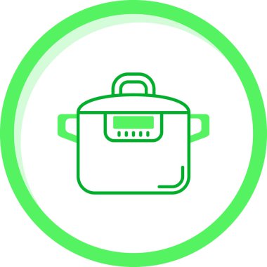 Eşsiz elektrikli su ısıtıcısı vektör çizgisi simgesi