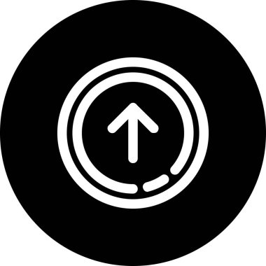 Bir ok simgesinin vektör illüstrasyonu