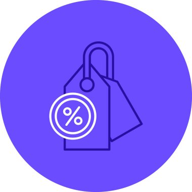 İndirim simgesi, vektör illüstrasyonu