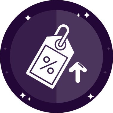 Bir fiyat etiketi simgesinin vektör çizimi