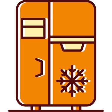 Buzdolabının vektör illüstrasyonu