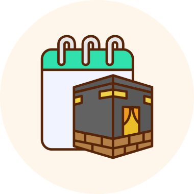 Bir ev simgesinin vektör illüstrasyonu