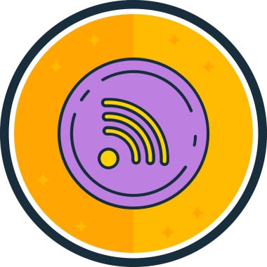 Modern bir simgenin vektör illüstrasyonu