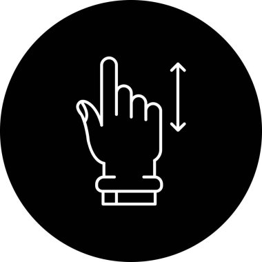 parmak jesti vektör illüstrasyonu