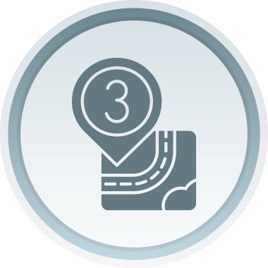 Düz dizayn edilmiş yol işareti simgesi web tasarımı ve uygulaması için izole edilmiş vektör çizimi