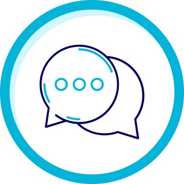 konuşma kabarcıklar simge vektör çizim