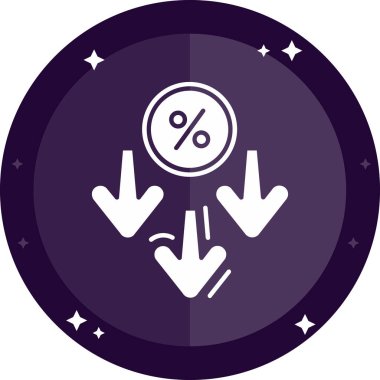 Moda stili izole edilmiş arkaplanda yüzde simgesi