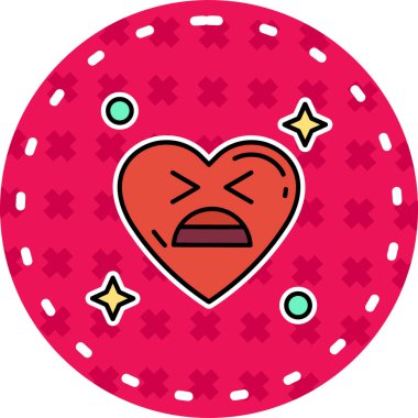 kalp simgesi modada izole edilmiş arkaplan