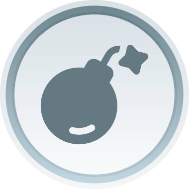Bomba. Web simgesi basit illüstrasyon