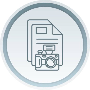 Fotoğraf makinası. Basit illüstrasyon