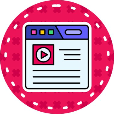 Film simge vektör çizim