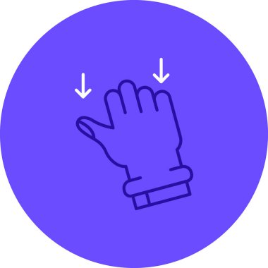 Dokunmatik ekran simgesinin vektör illüstrasyonu