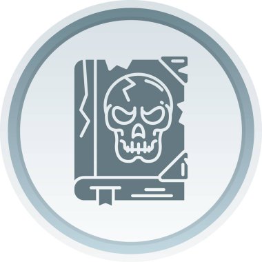 Tablet simgesi olan kafatası, vektör illüstrasyonu