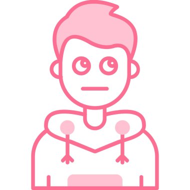 Süper kahraman ikon vektör illüstrasyonu