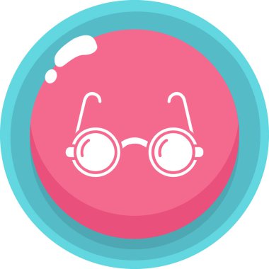 Gözlük. Web simgesi basit illüstrasyon