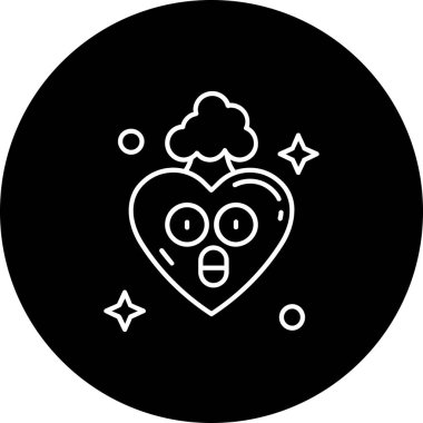 Bir kalp simgesinin vektör illüstrasyonu