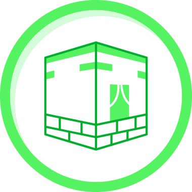 yeşil vektör simgesi, basit illüstrasyon