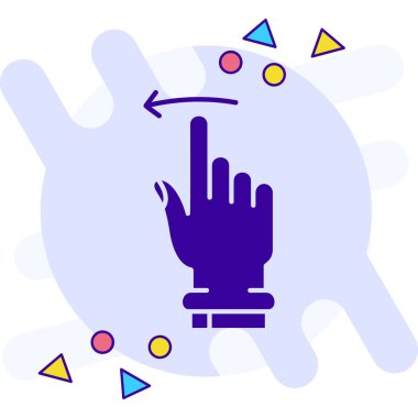 el imleci ağ simgesi basit illüstrasyon