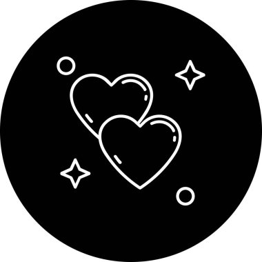 Aşk simgesinin vektör illüstrasyonu