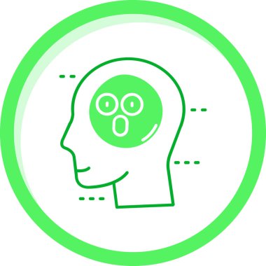 Baş simge vektör çizim