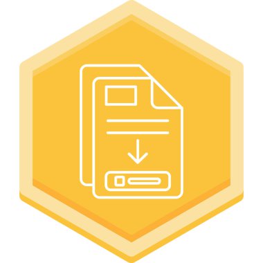 Dosya. Web simgesi basit illüstrasyon