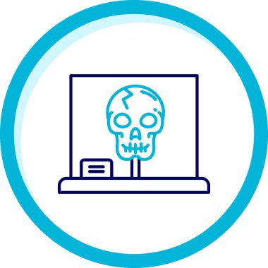 Kurukafa simgesi vektör illüstrasyonu