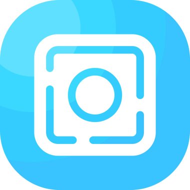 Kamera. Web simgesi basit illüstrasyon