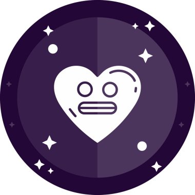 Aşk. Web simgesi basit illüstrasyon