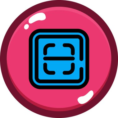 Modern bir simgenin vektör illüstrasyonu