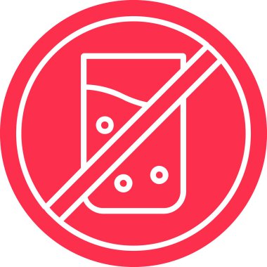 İçecek ikonu vektör illüstrasyonu yok