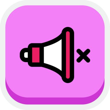 Dilsiz Dolu eğri, basit vektör illüstrasyonu