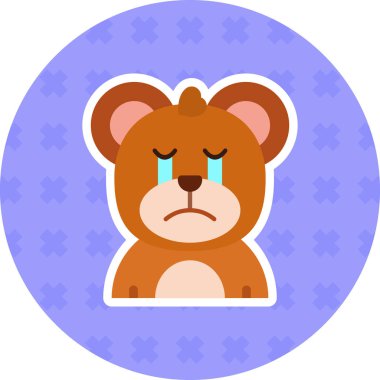 Ayı. Web simgesi basit illüstrasyon