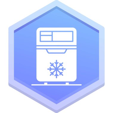 Buzdolabı ağ ikonu vektör illüstrasyonu