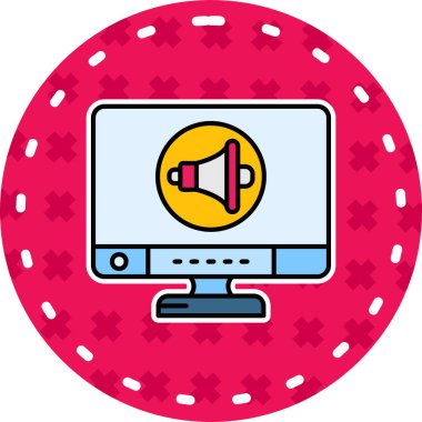 Video oyunu simgesi. Vektör çizim