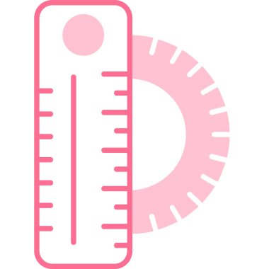 Termometre. Web simgesi basit illüstrasyon