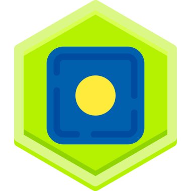 Rozet. Web simgesi basit illüstrasyon