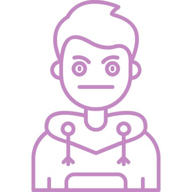 Saç stili ve yüz maskeli genç bir adam.