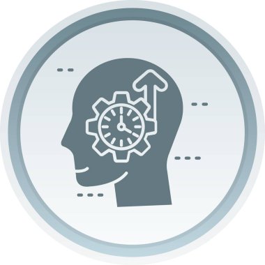 Beyin. Web simgesi basit illüstrasyon