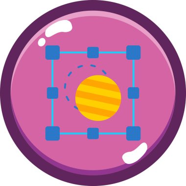 Modern bir simgenin vektör illüstrasyonu