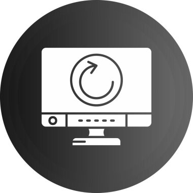 bilgisayar ekranı vektör simgesi