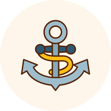 Gemi simgesi, vektör illüstrasyonu