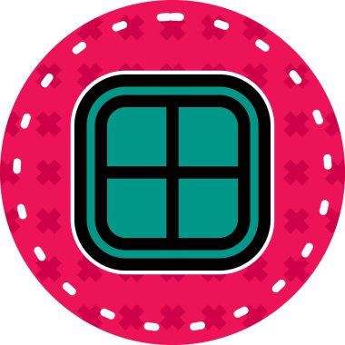 Kumarhane çipi ikonu. Web için basit kumarhane yonga vektör simgeleri çizimi