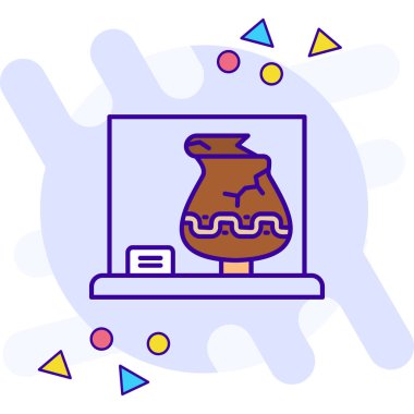 Bir bilgisayar simgesinin vektör illüstrasyonu