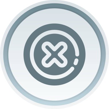 İptal et. Web simgesi basit illüstrasyon