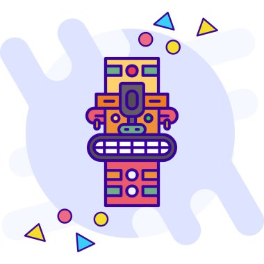 Robot robot teknolojisi simgesi - taslak biçimi