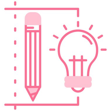 Ampul. Web simgesi basit illüstrasyon