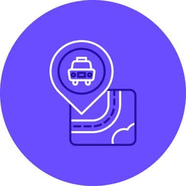 Araba simgesinin vektör illüstrasyonu