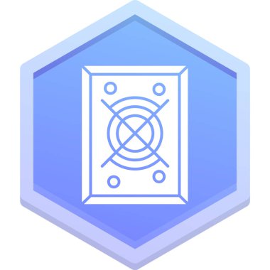 eşsiz kristal vektör çizgisi simgesi