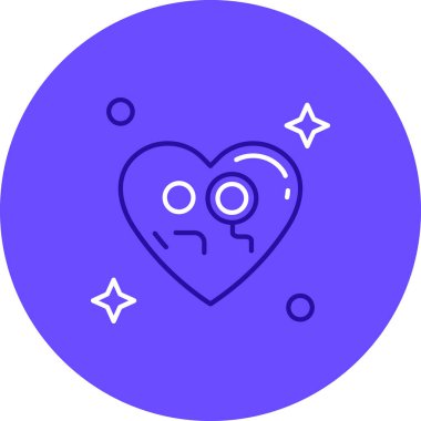 Kalp Simgesi Tasarım Vektörü İllüstrasyonu