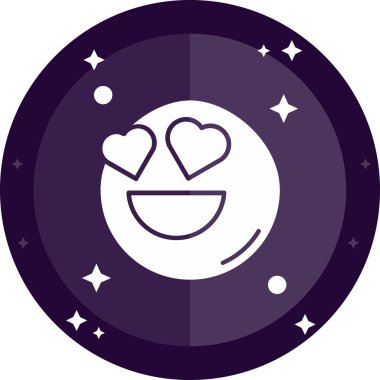 Mutlu emoji. Basit illüstrasyon